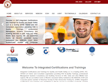 Tablet Screenshot of integrateduae.com